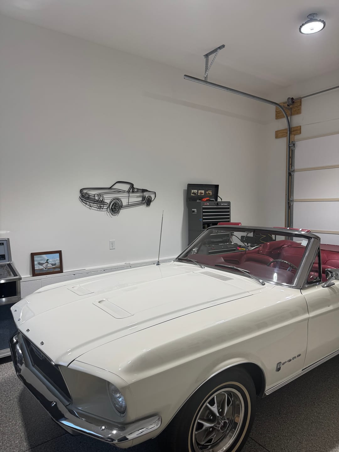Customer photo review of Mustang 1967 Convertible Angle Silhouette Metal Wall Art