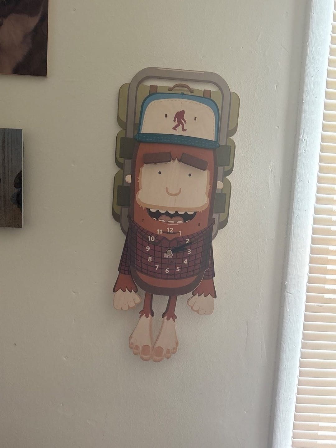 Customer photo review of Earl the Bigfoot Pendulum Clock