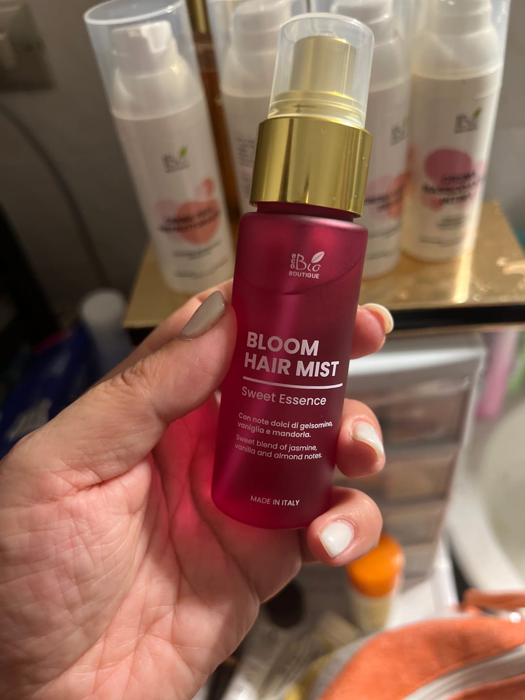 Customer photo review of Bloom Hair Mist