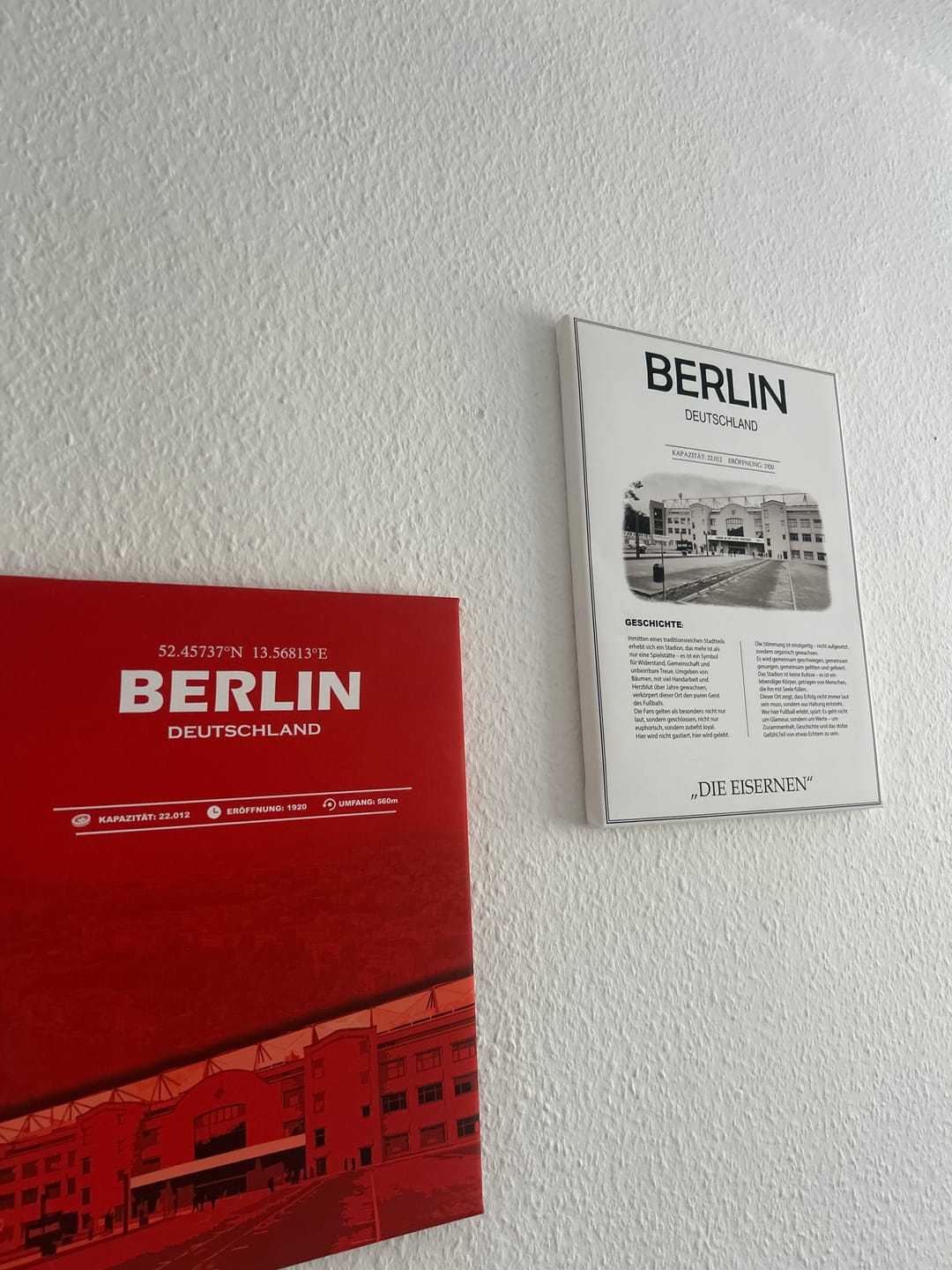 Customer photo review of Berlin Stadion Leinwand