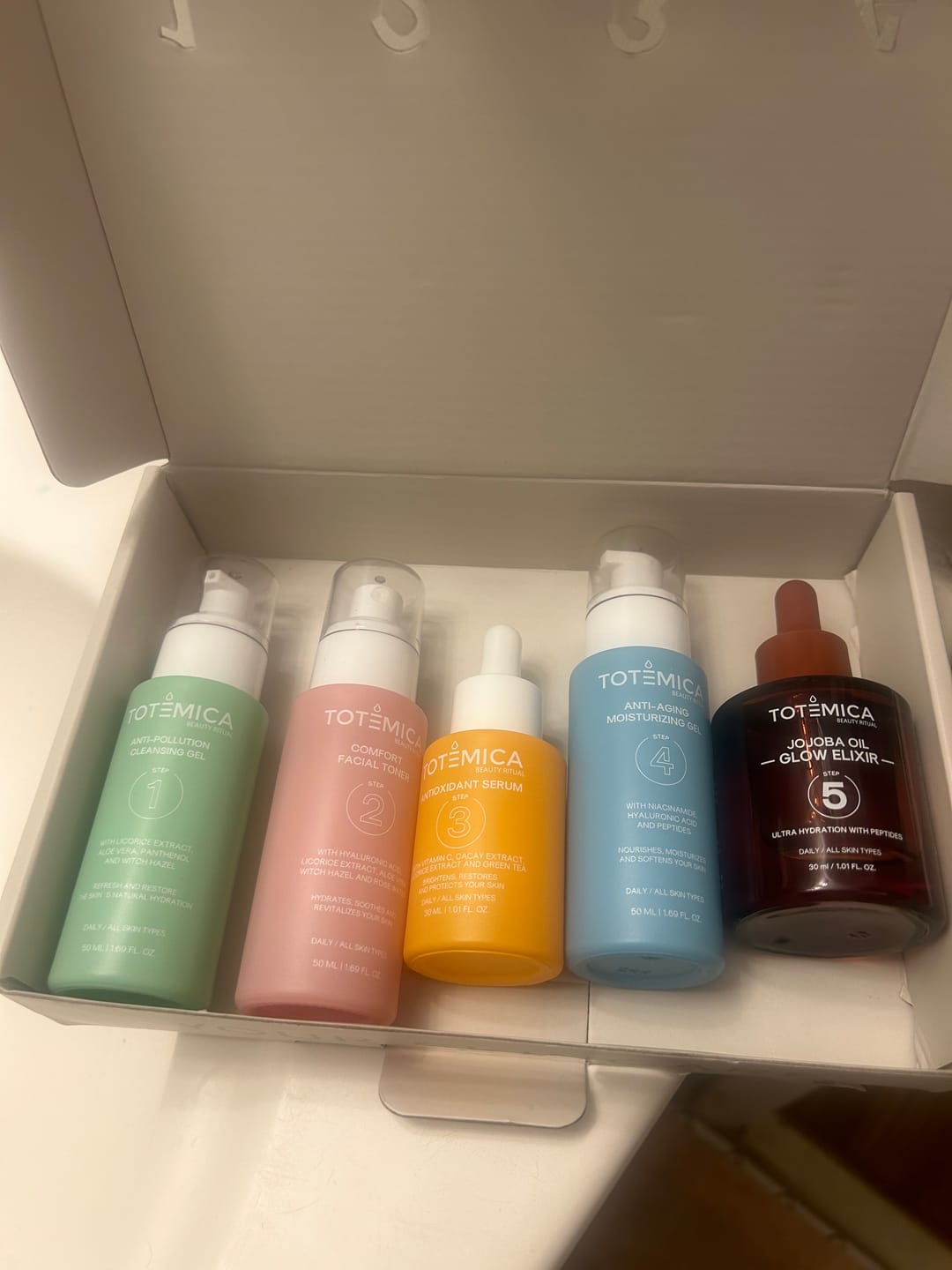 Customer photo review of PR BOX Skin Care