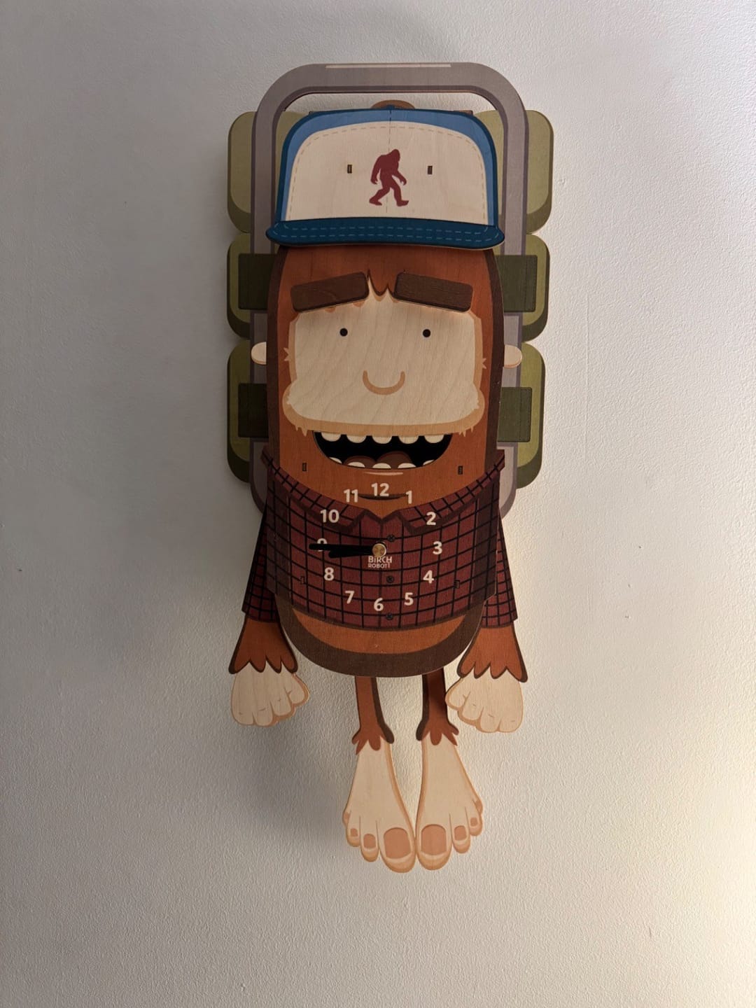 Customer photo review of Earl the Bigfoot Pendulum Clock