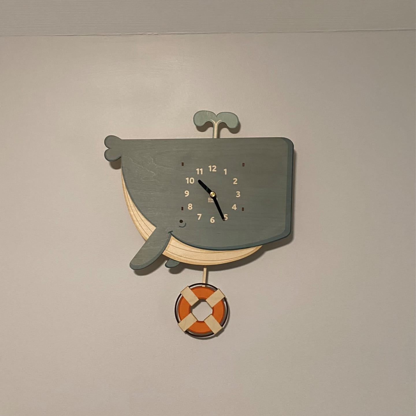Customer photo review of Humphrey the Whale Pendulum Clock
