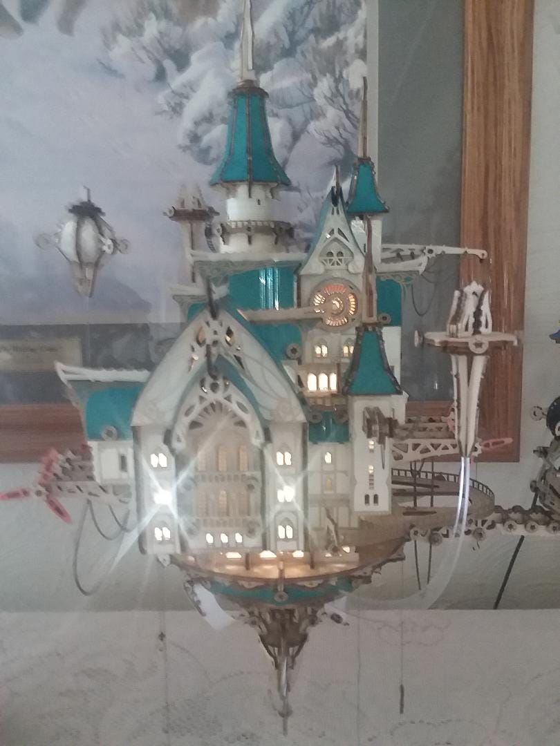Customer photo review of rokrgeek Celestia Castle Music box 3d wooden puzzle