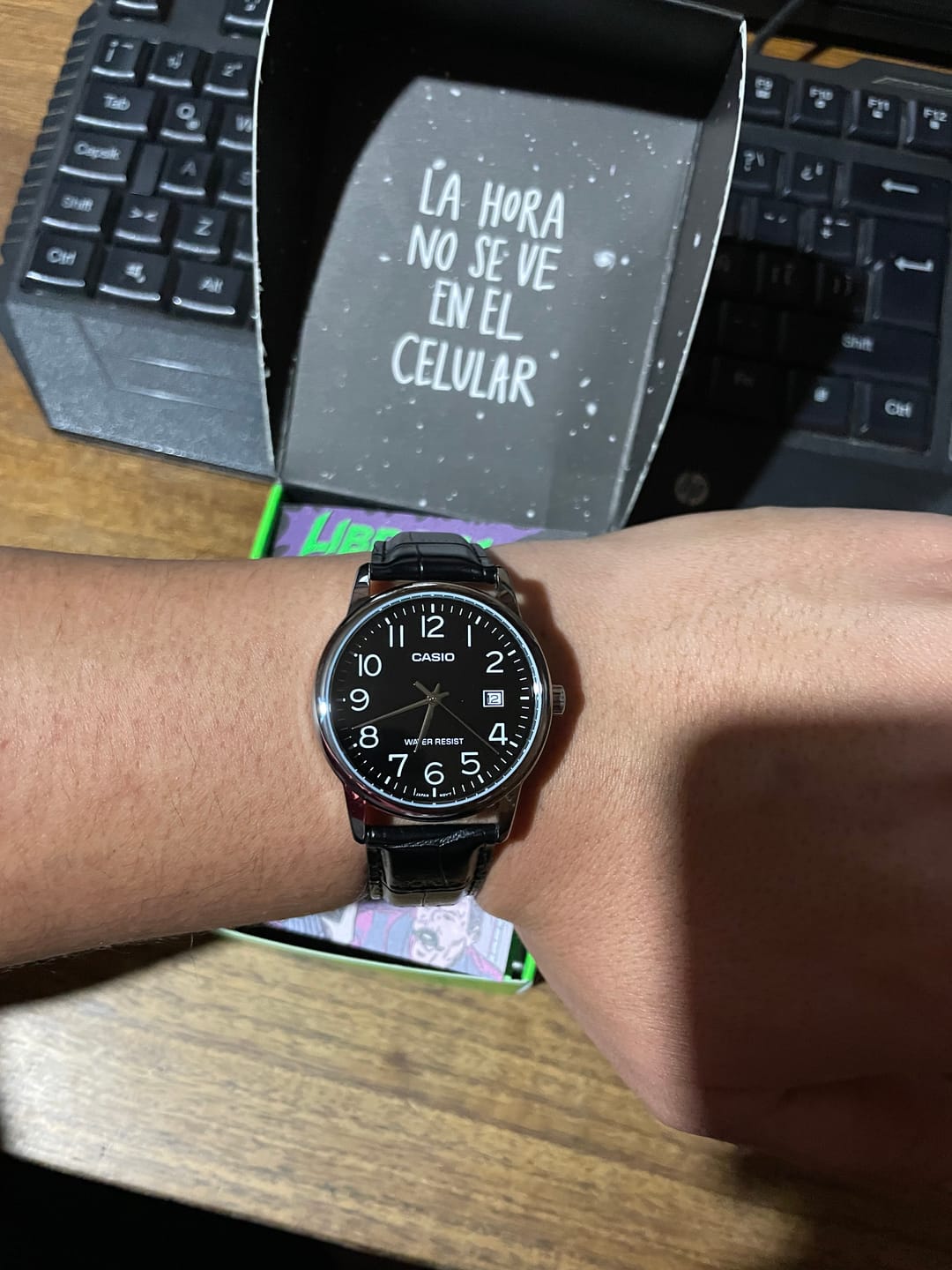 Customer photo review of Reloj Casio Análogo MTP-V002L-1B Correa de Cuero
