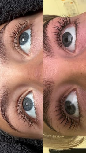 Customer photo review of Lash Growth Serum