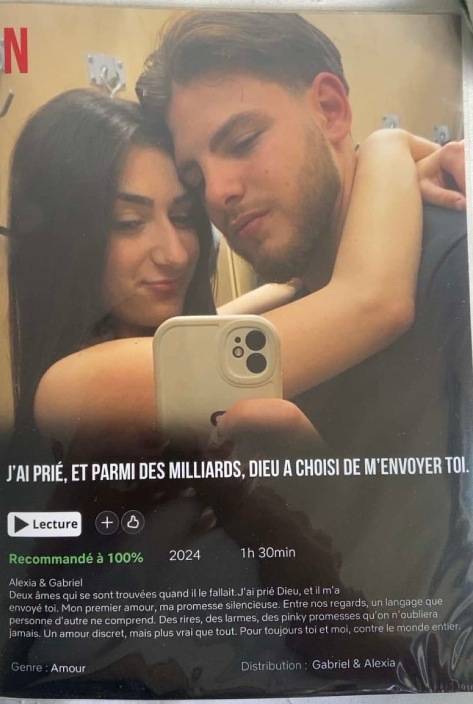 Customer photo review of Notre Propre Film - Affiche personnalisée