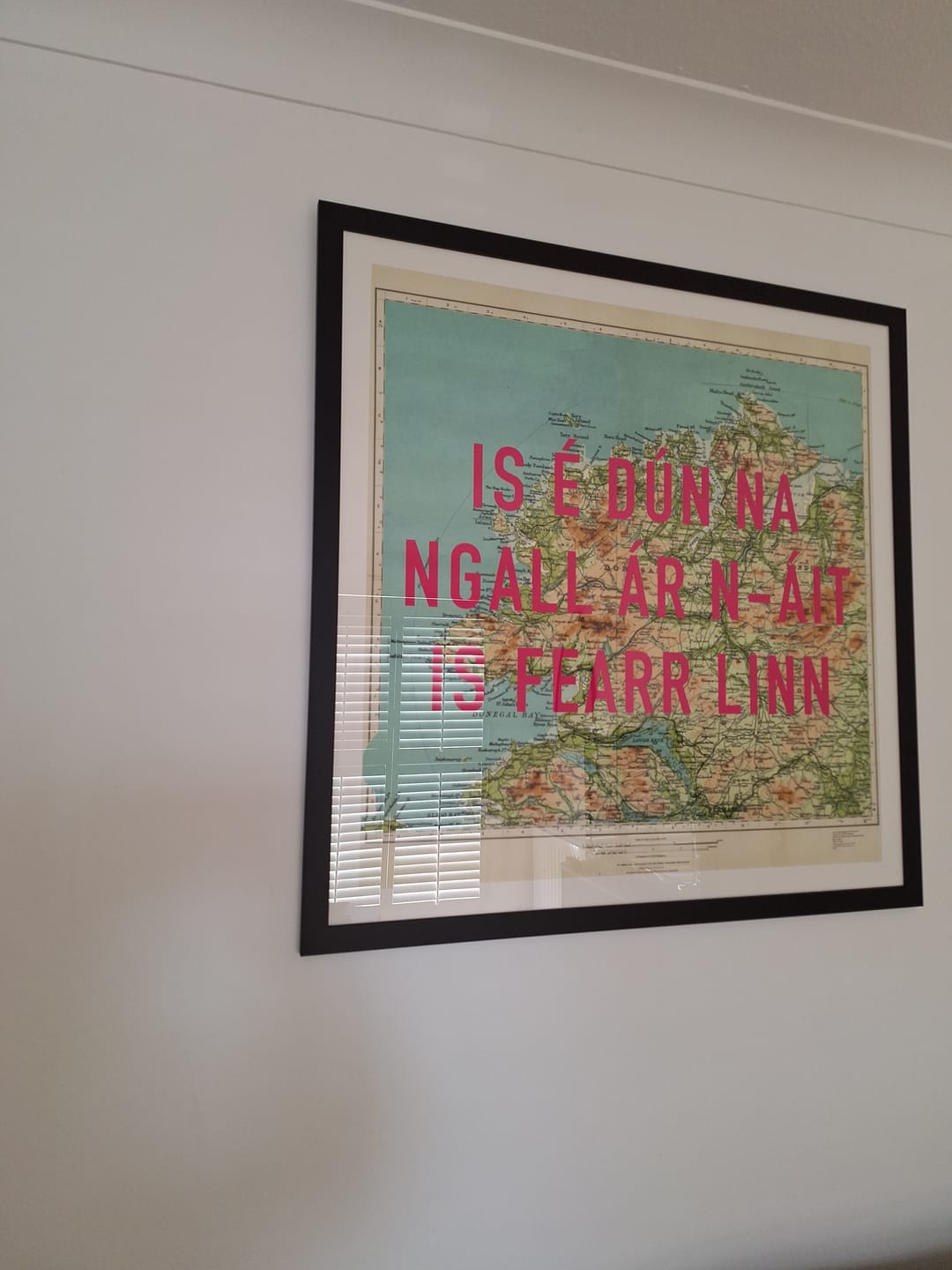 Customer photo review of Custom Pop Art Map Print (Any Location)