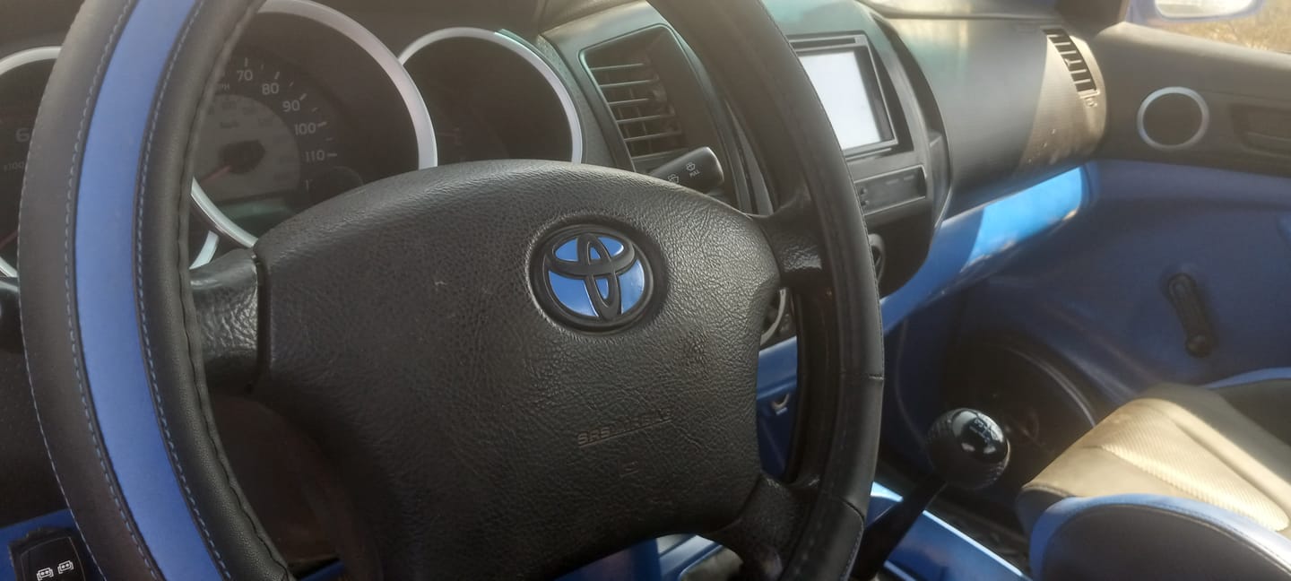 Customer photo review of Custom Color Steering Wheel Decal for Toyota