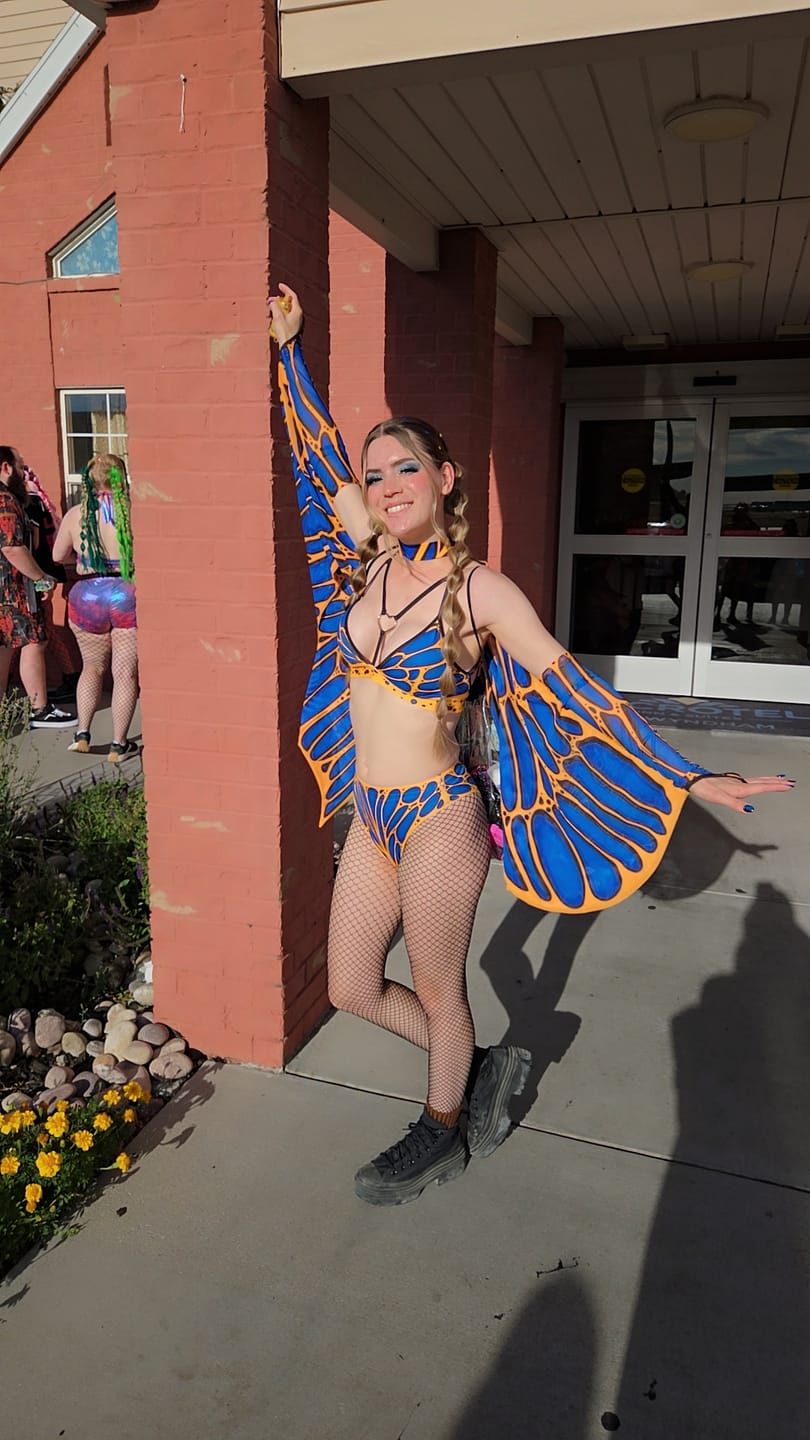 Customer photo review of Nightflame High Cut Booty Shorts Set