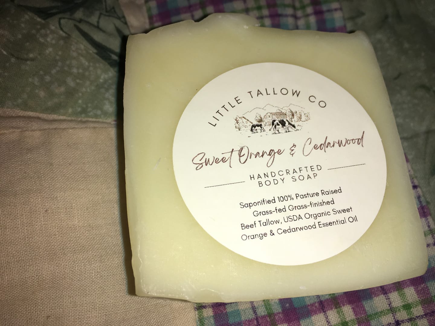 Customer photo review of Handmade Tallow Soap