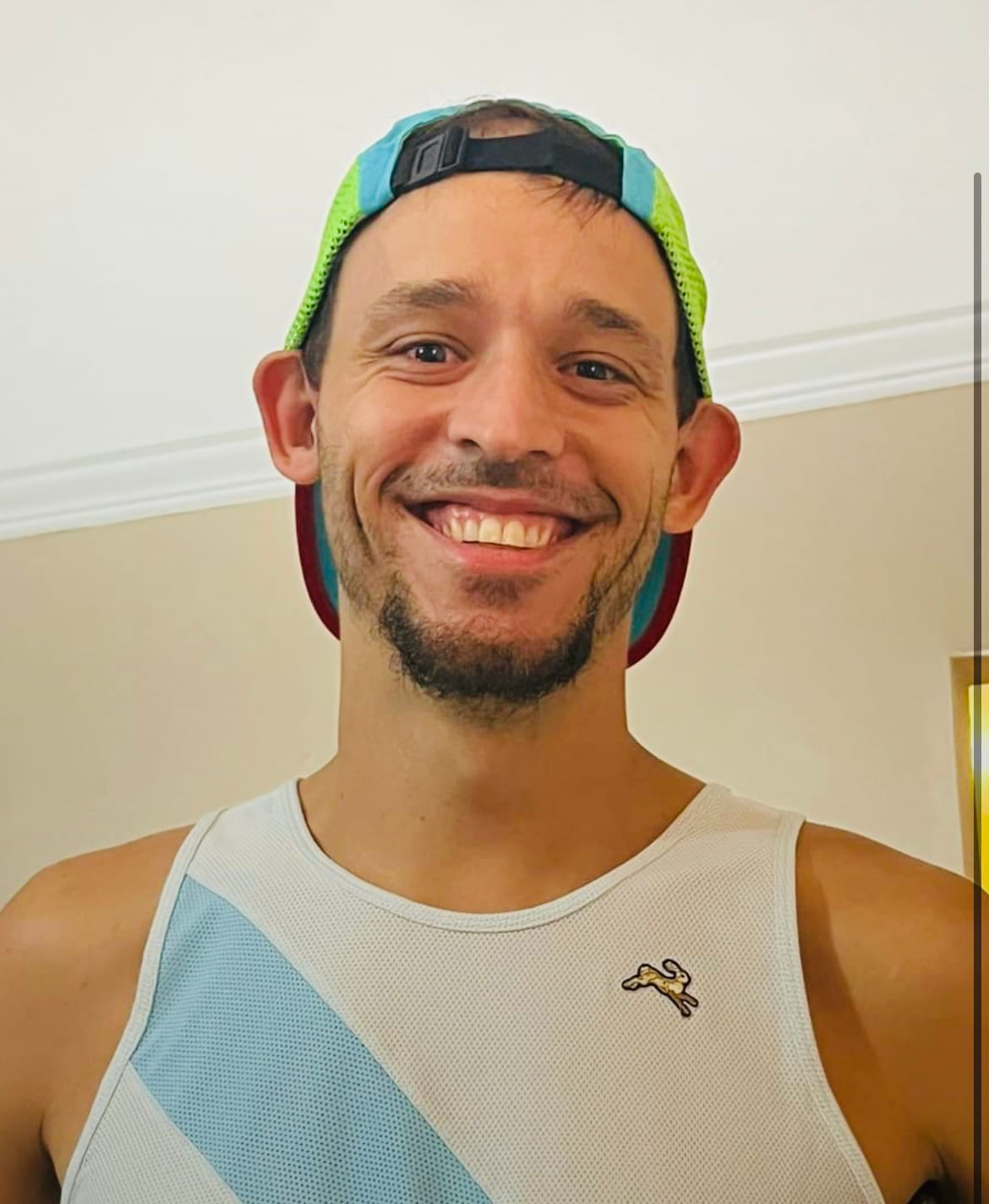 Customer photo review of Dadbod Running Athletic Hat V.2 (Electric)