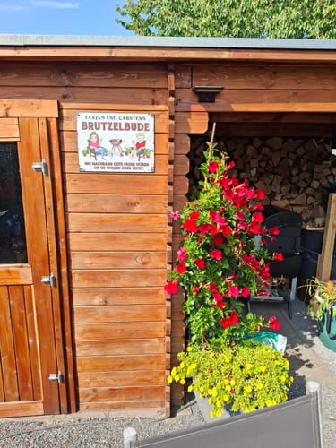 Customer photo review of Mein Grillplatz - Personalisiertes Gartenschild