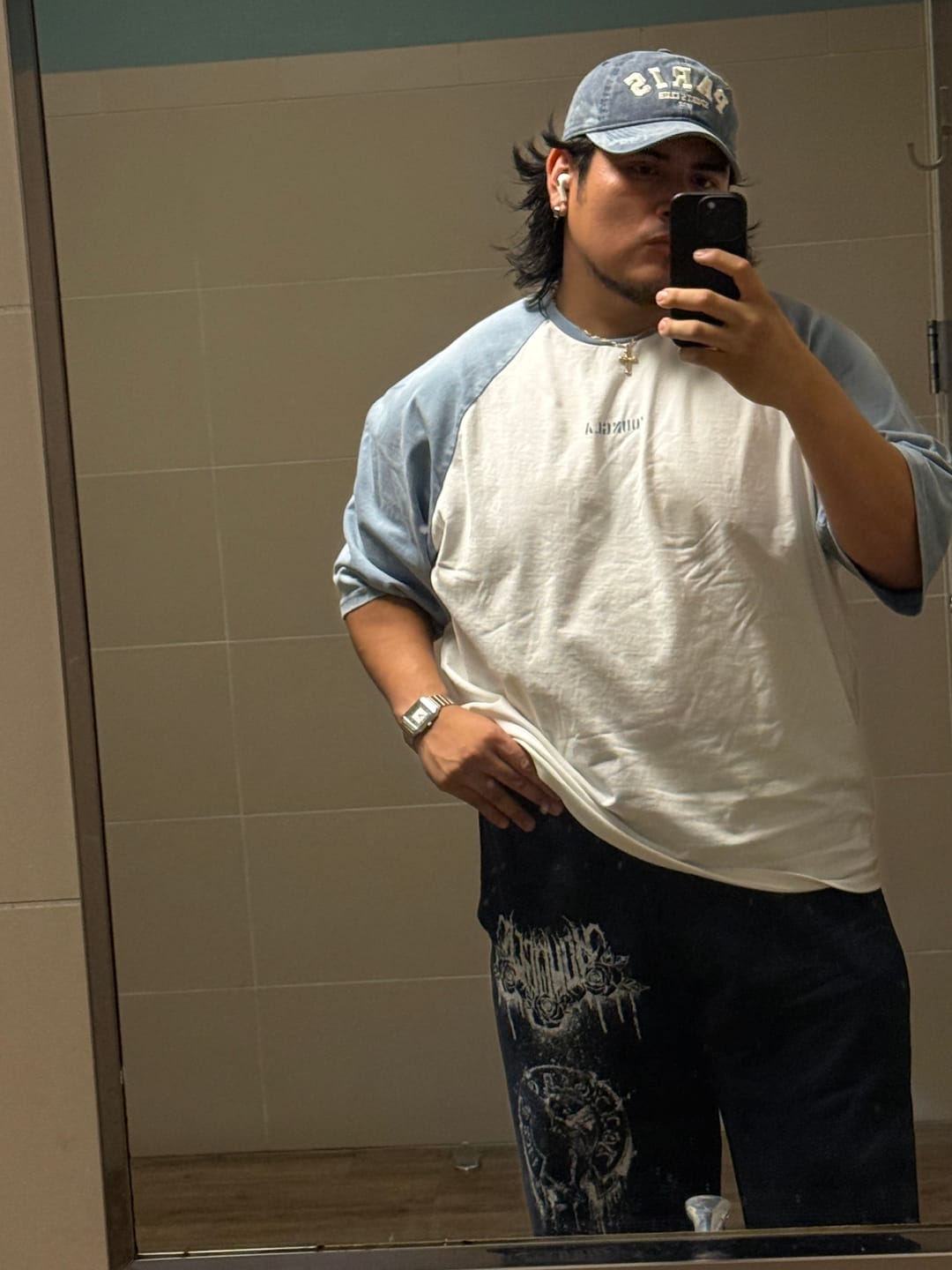 Customer photo review of 4139 - Oversized Baseball Tees