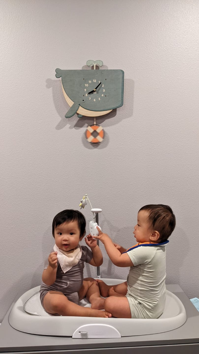 Customer photo review of Humphrey the Whale Pendulum Clock