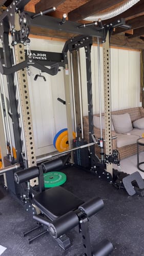 Customer photo review of Major Fitness B52 All-In-One Home Gym Smith Machine