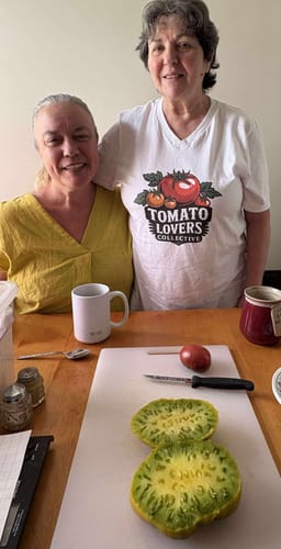 Customer photo review of Tomato Lovers Collective V-Neck
