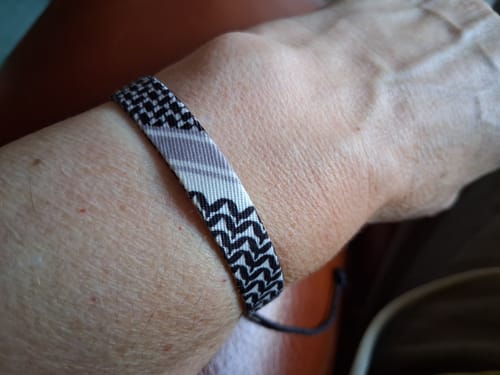 Customer photo review of Keffiyeh Bracelet
