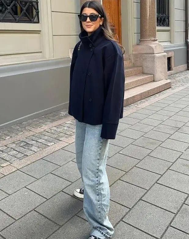 Customer photo review of Rosalia Elegant Lady Women's Jacket with Stand Collar for Autumn Style