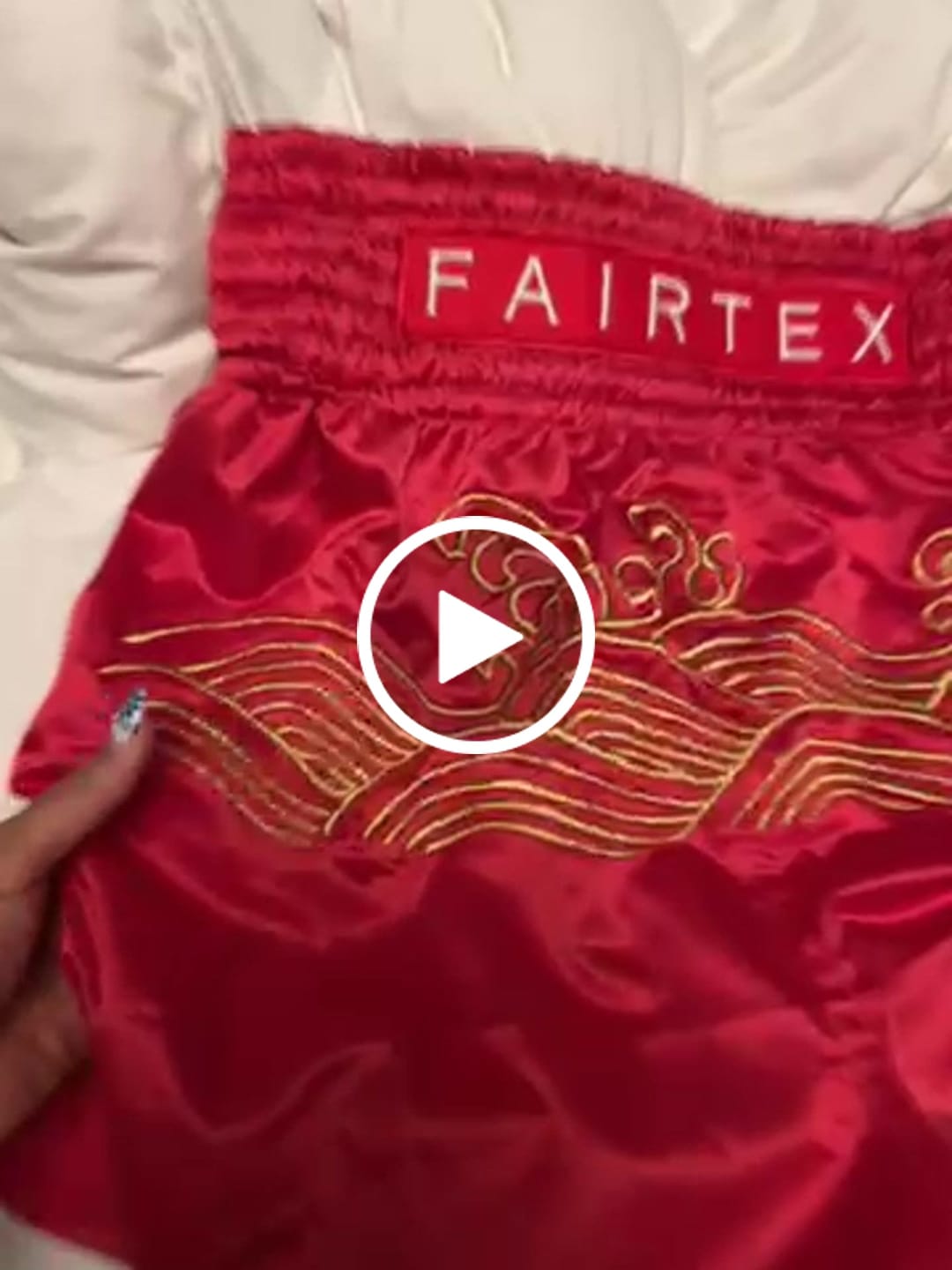 Customer video review of BS1910 Golden River Muay Thai Boxing Shorts Slim Cut