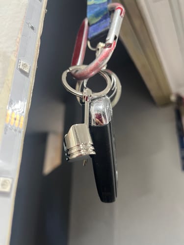Customer photo review of PISTON KEYCHAIN