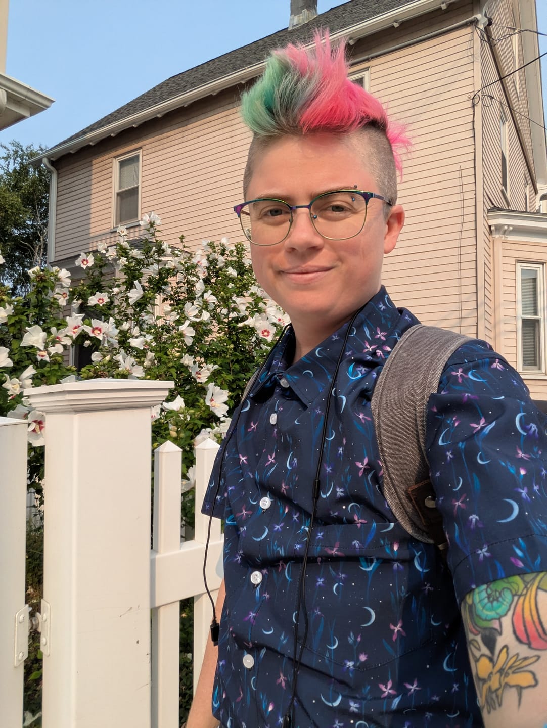 Customer photo review of Episodic Scented Moonlight Button Up Shirt
