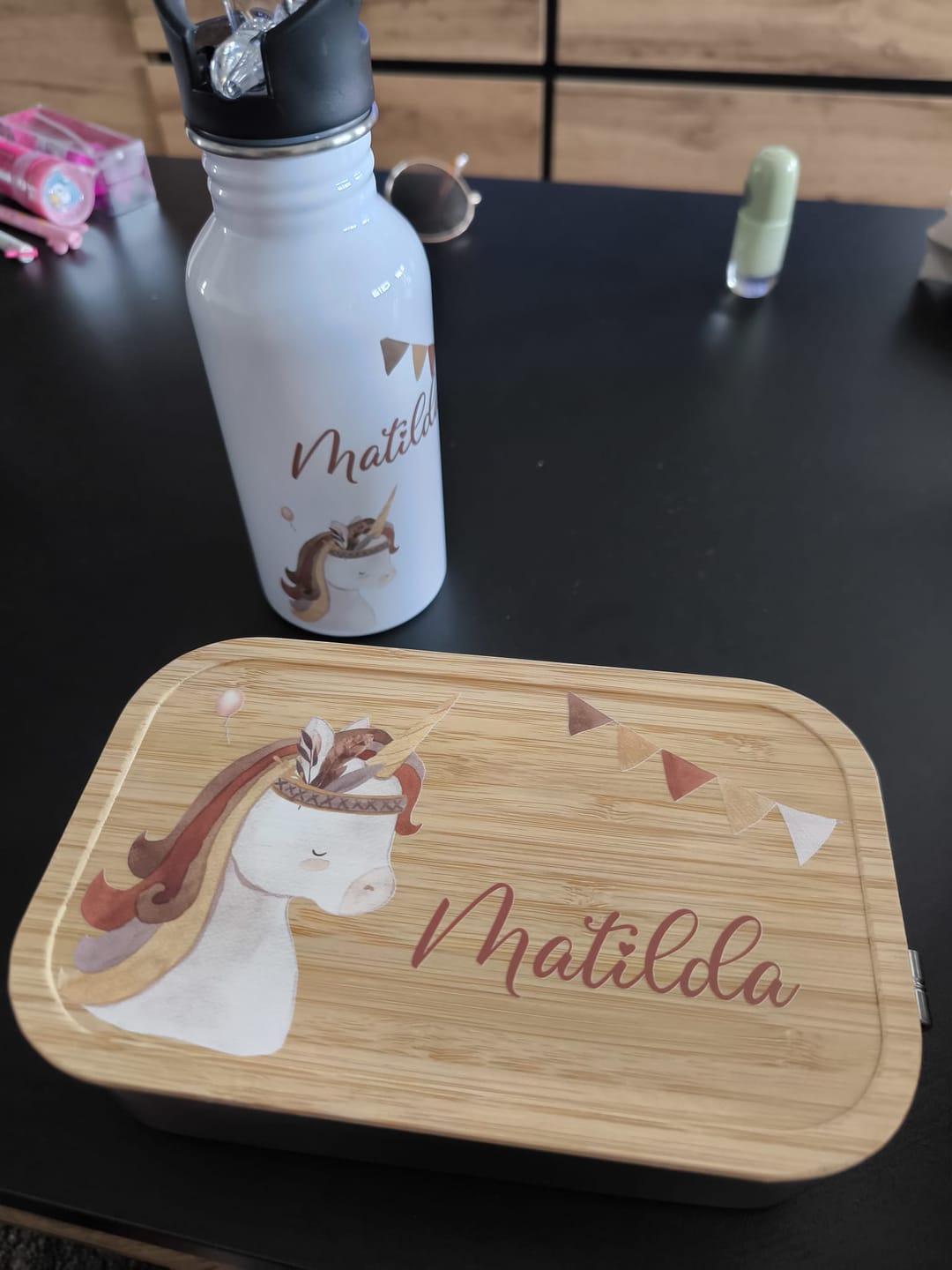 Customer photo review of Schulset & Kita Starterset: Brotdose mit Trinkflasche für Kinder