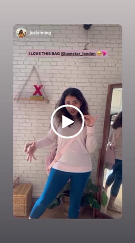 Customer video review of Hamster London Melissa Hand Bag Pink