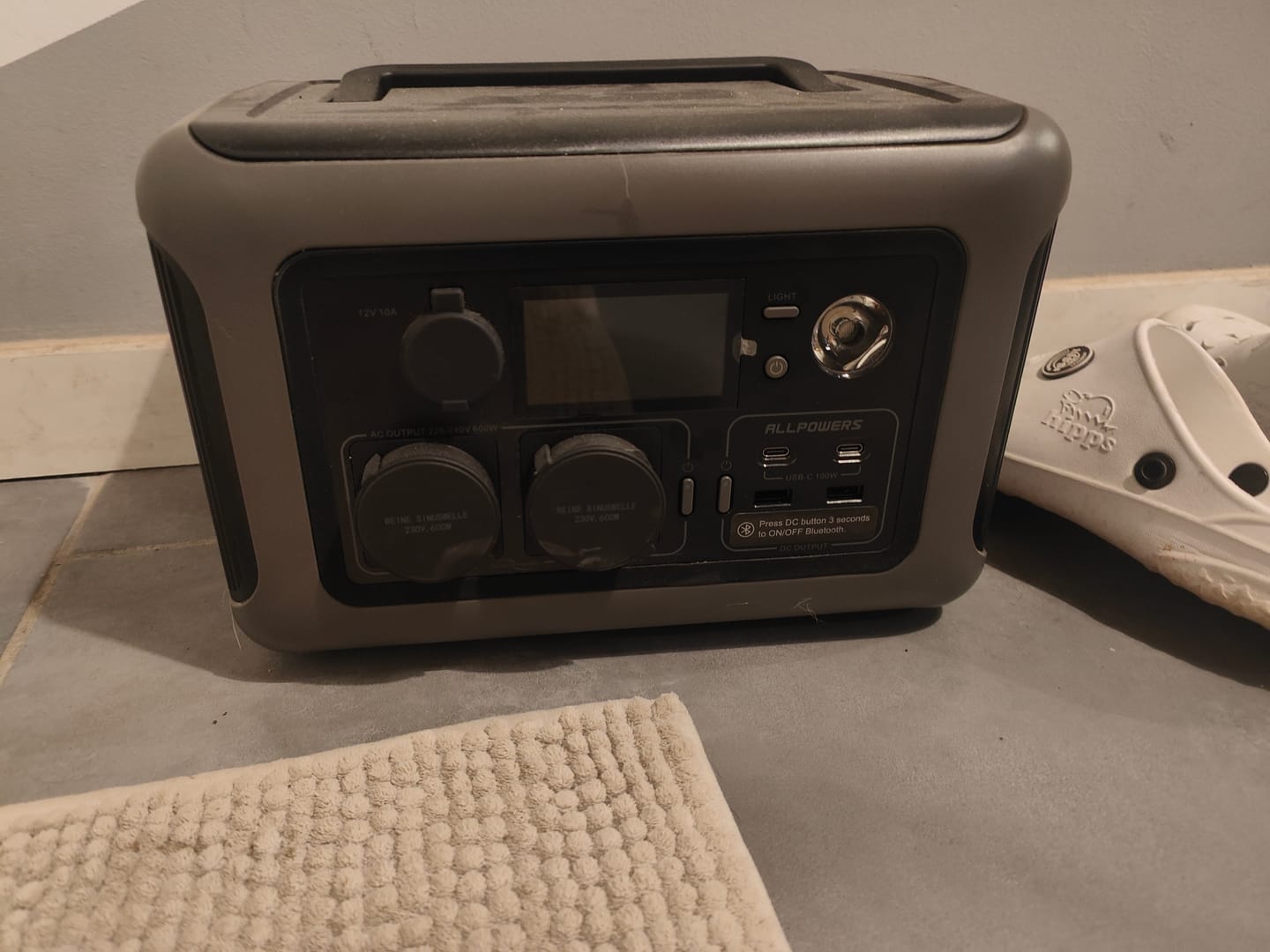 Customer photo review of ALLPOWERS R600 Station électrique portable 600W 299Wh Batterie LiFeP04