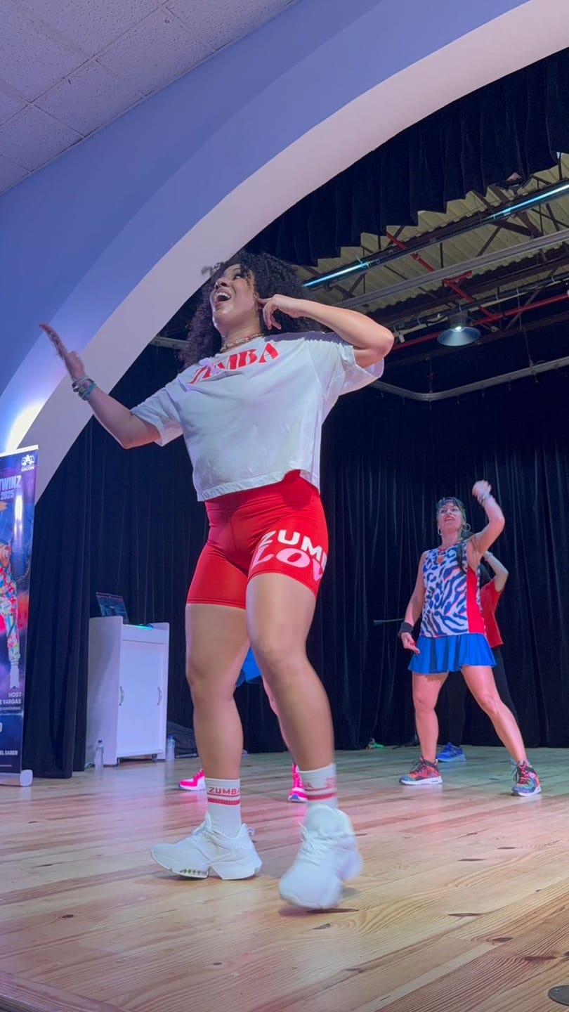 Customer photo review of Zumba Air Stomp Remix II - White