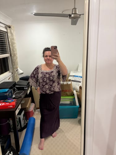 Rachel W. review of Lotus Flower Top | Wild Grape image 1 out of 2