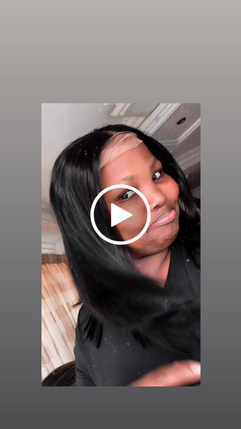 Customer video review of Wear And Go Pre-Bleached Double Drawn Bob With 7 X 5 Closure