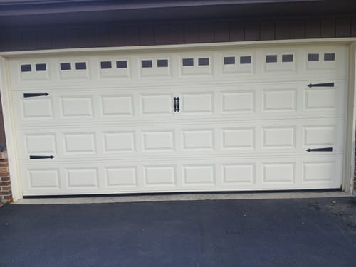Customer photo review of Prestige Complete Garage Accent Set Hinges, Handles & Windows (22-PCS)