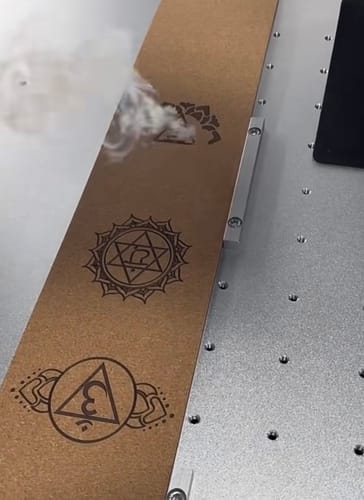 Customer photo review of Cloudray EC-30 30W CO2 Laser Marking Engraver