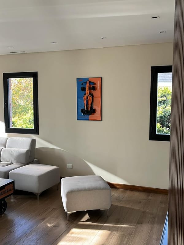 Customer photo review of LED Wall Display Frame for LEGO® Technic McLaren F1 Race Car 42141 Showcase