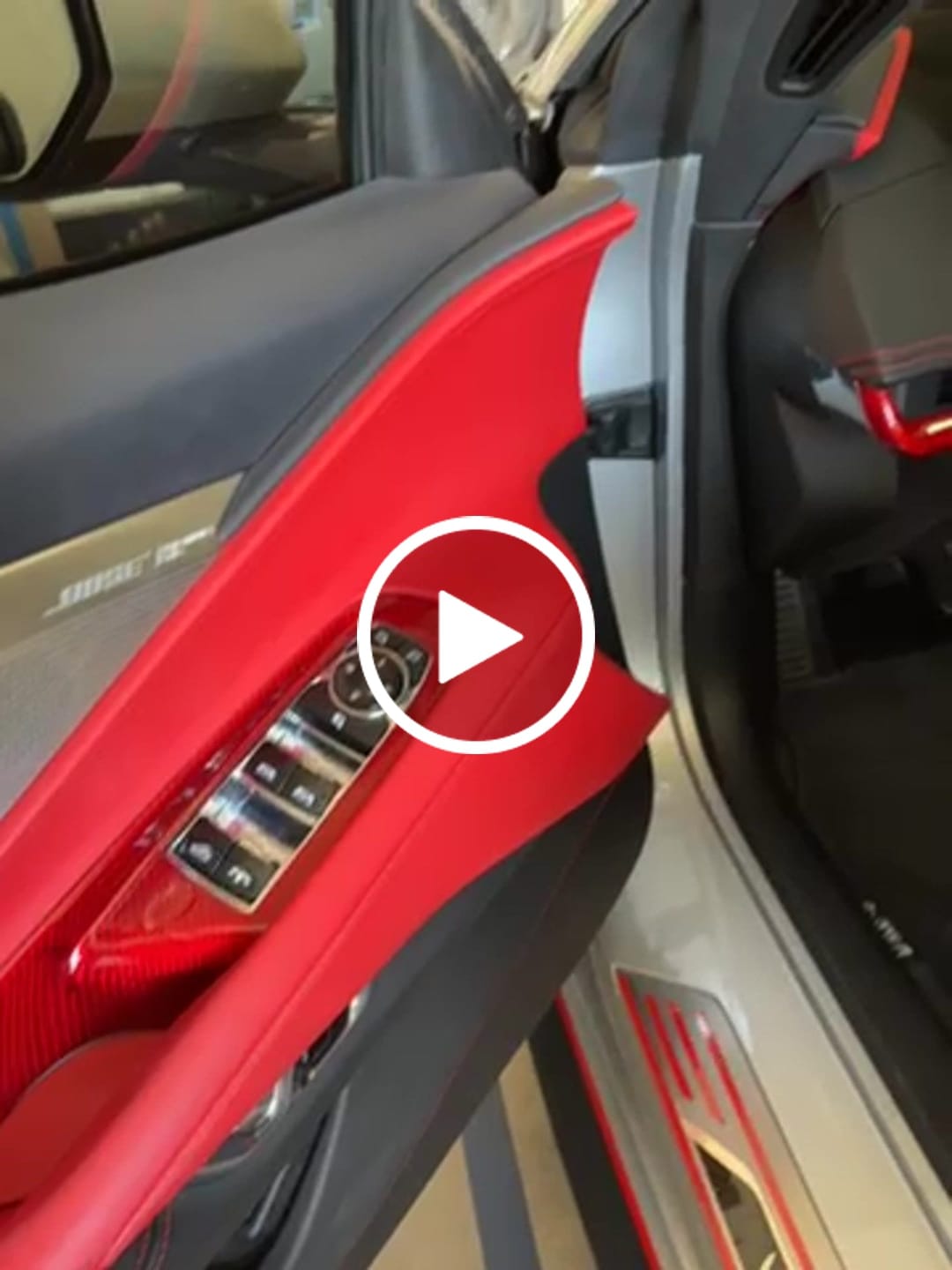 Customer video review of C8 Corvette 2020+ Real Carbon Fiber Window Switch Trim Cover