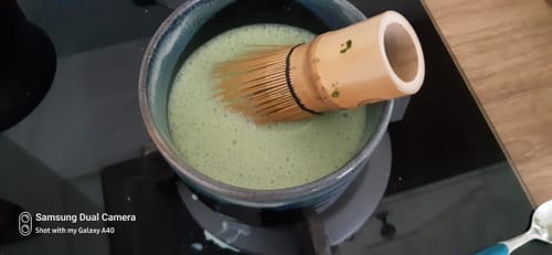 Customer photo review of Washimine Ceremonial Matcha Tea