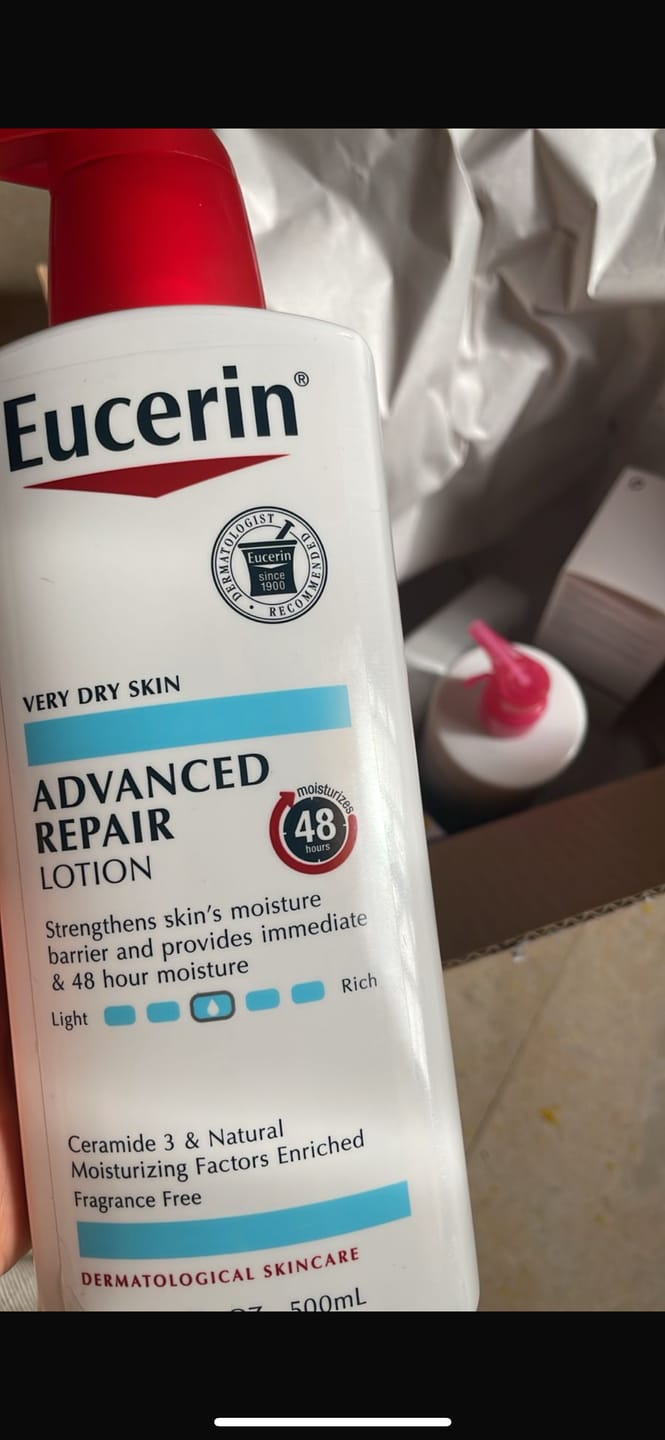 Customer photo review of لوشن الترميم المكثف من يوسيرين - 500مل