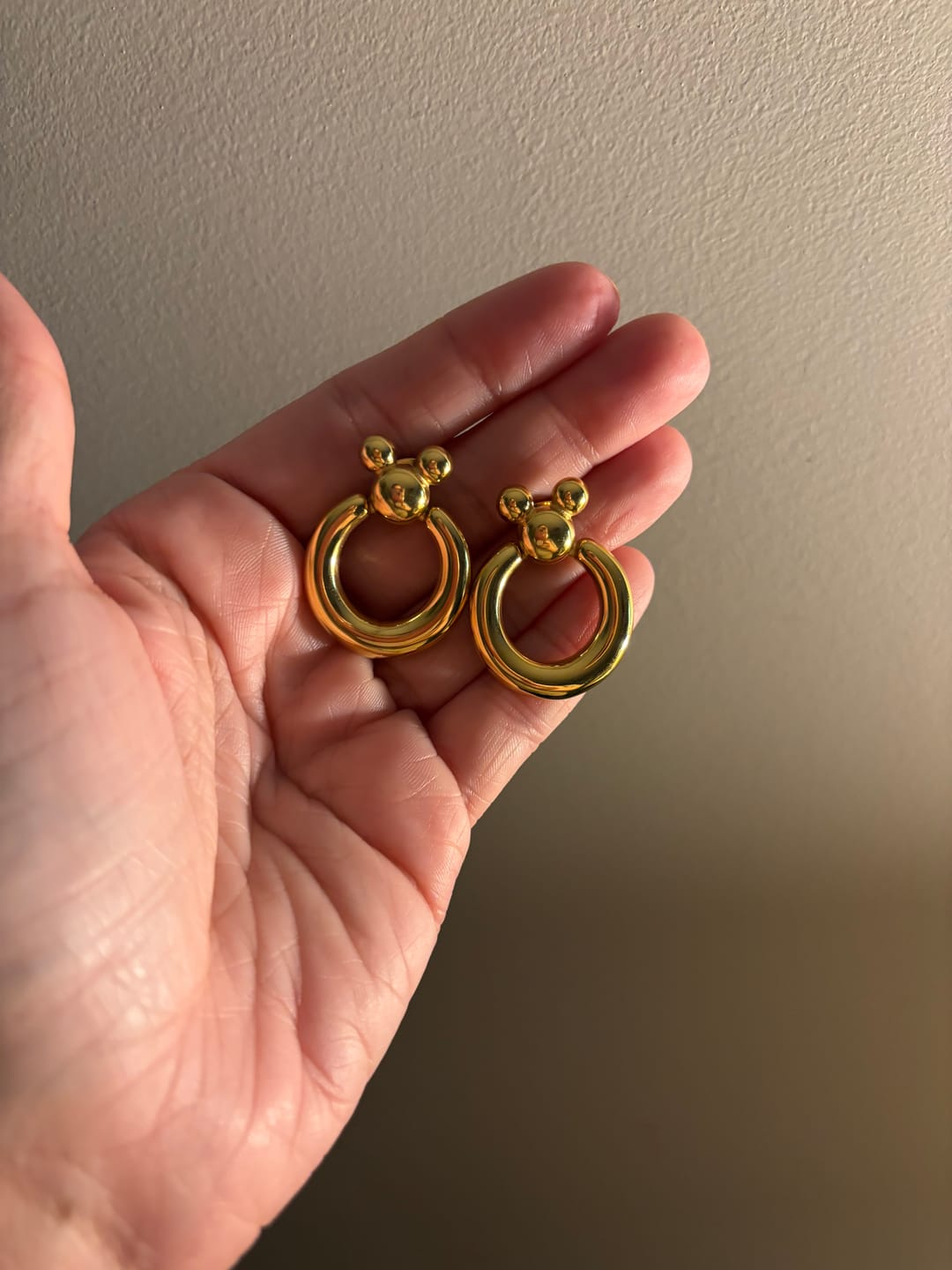 Customer photo review of Mega Leader of the Club Earrings