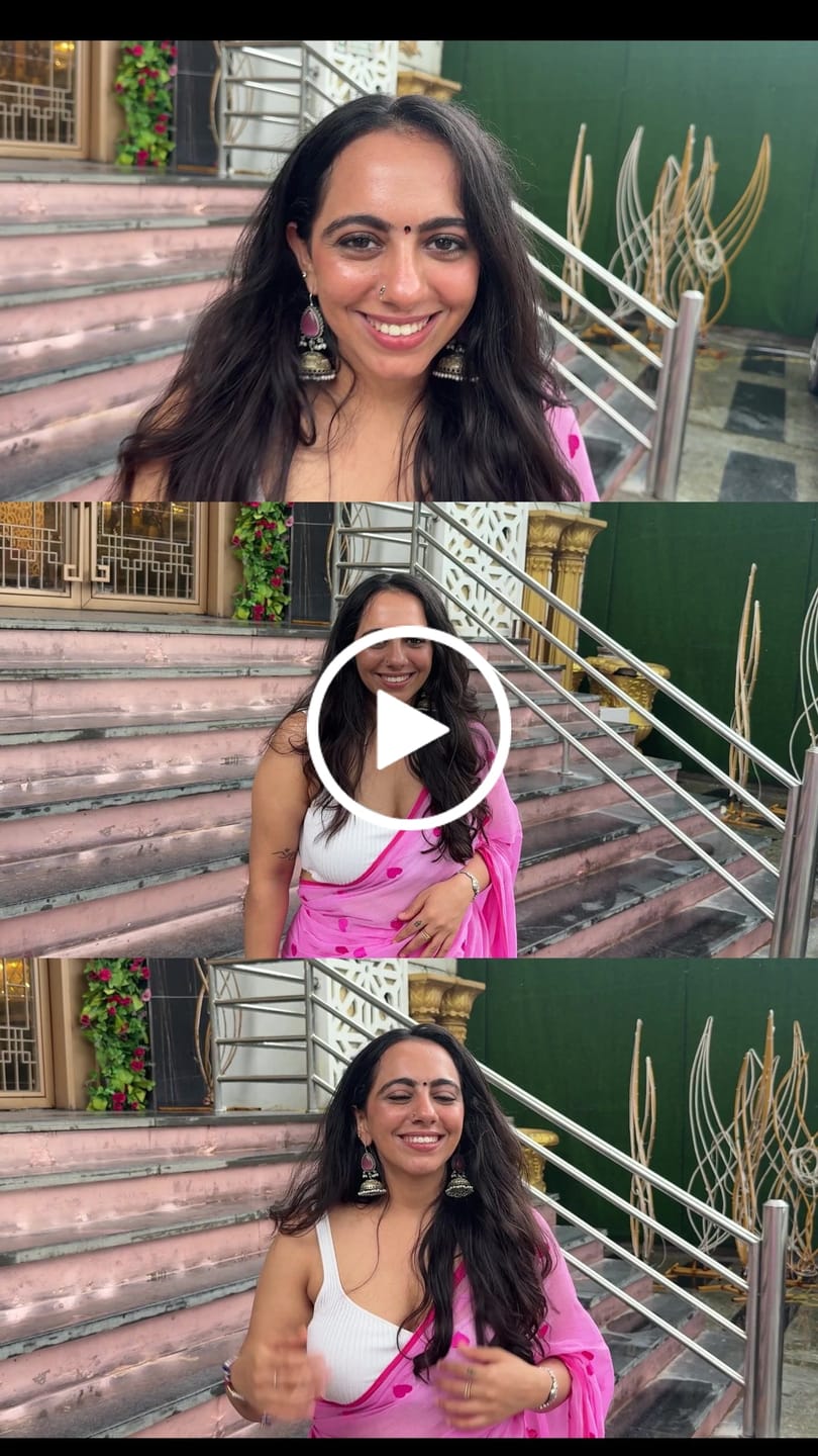 Customer video review of Pink Love Mulmul Cotton Saree