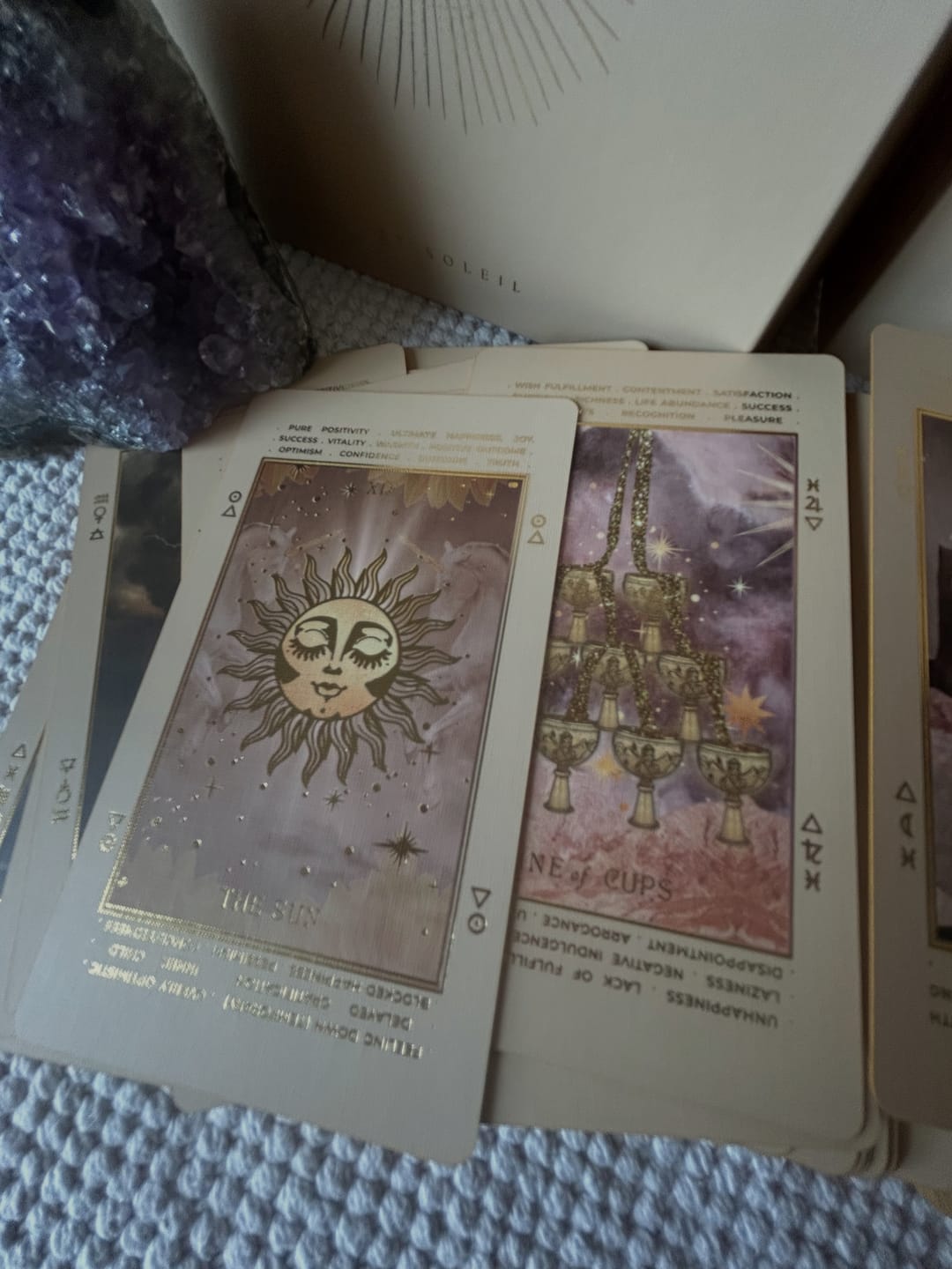 Customer photo review of Lucid Dreams Beginners Tarot • With Keywords™ {EDITION 4}