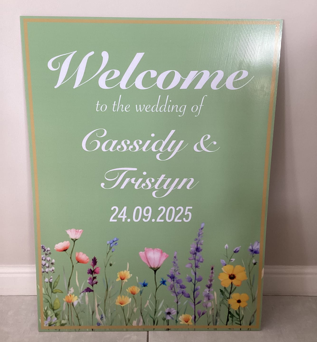 Customer photo review of Welcome Board