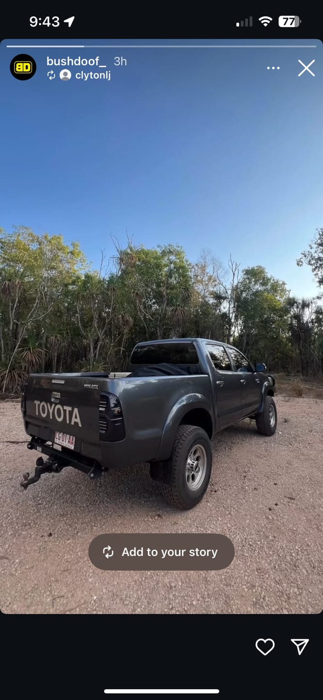 Customer photo review of Blacked Out LED Tail Lights for N70 Hilux (GR Style)