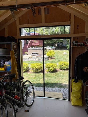 Customer photo review of Custom Screen Doors Custom Size Magnetic Screen Door
