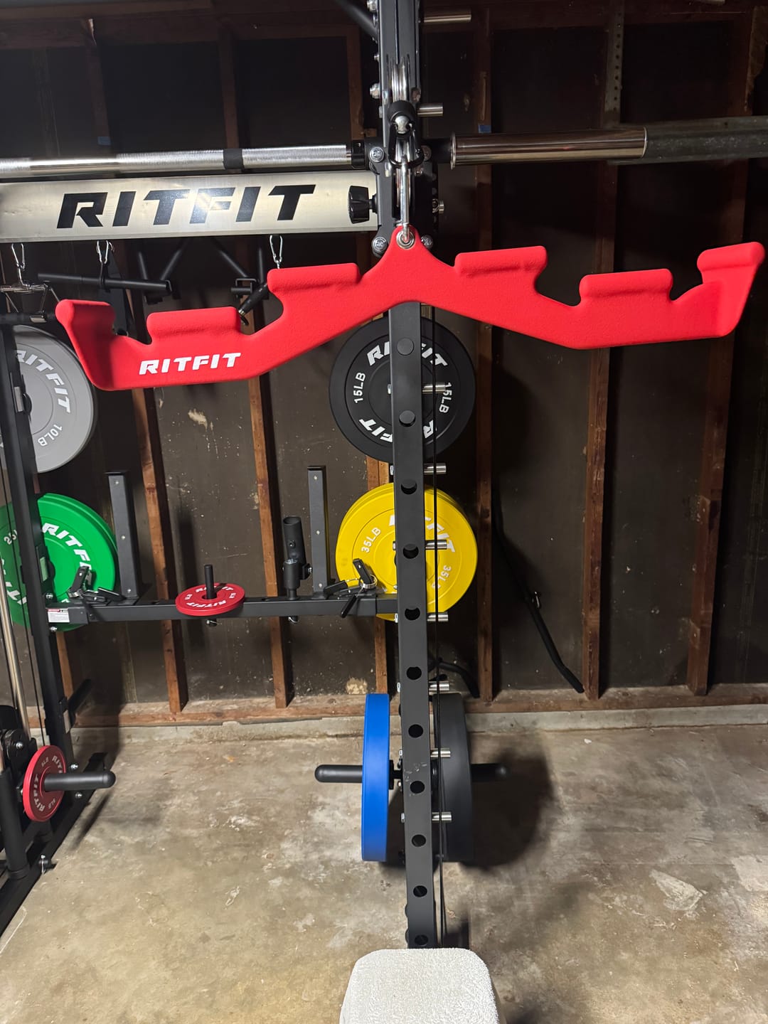 Customer photo review of RitFit All-in-one Multi-Grip LAT Pull Down Bar