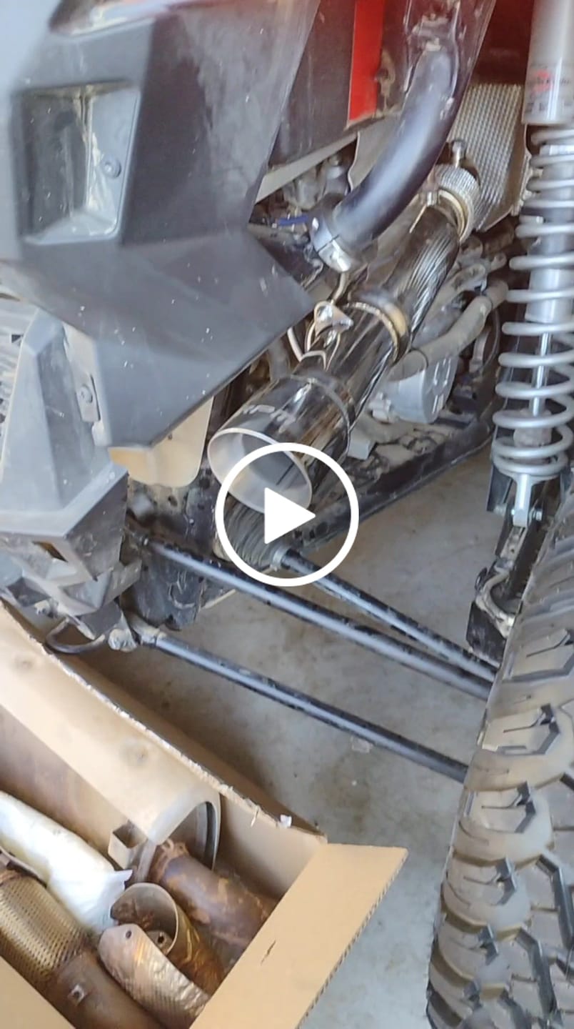 Customer video review of RPM Turbo RZR Desert Series 3" Full Stainless Exhaust System