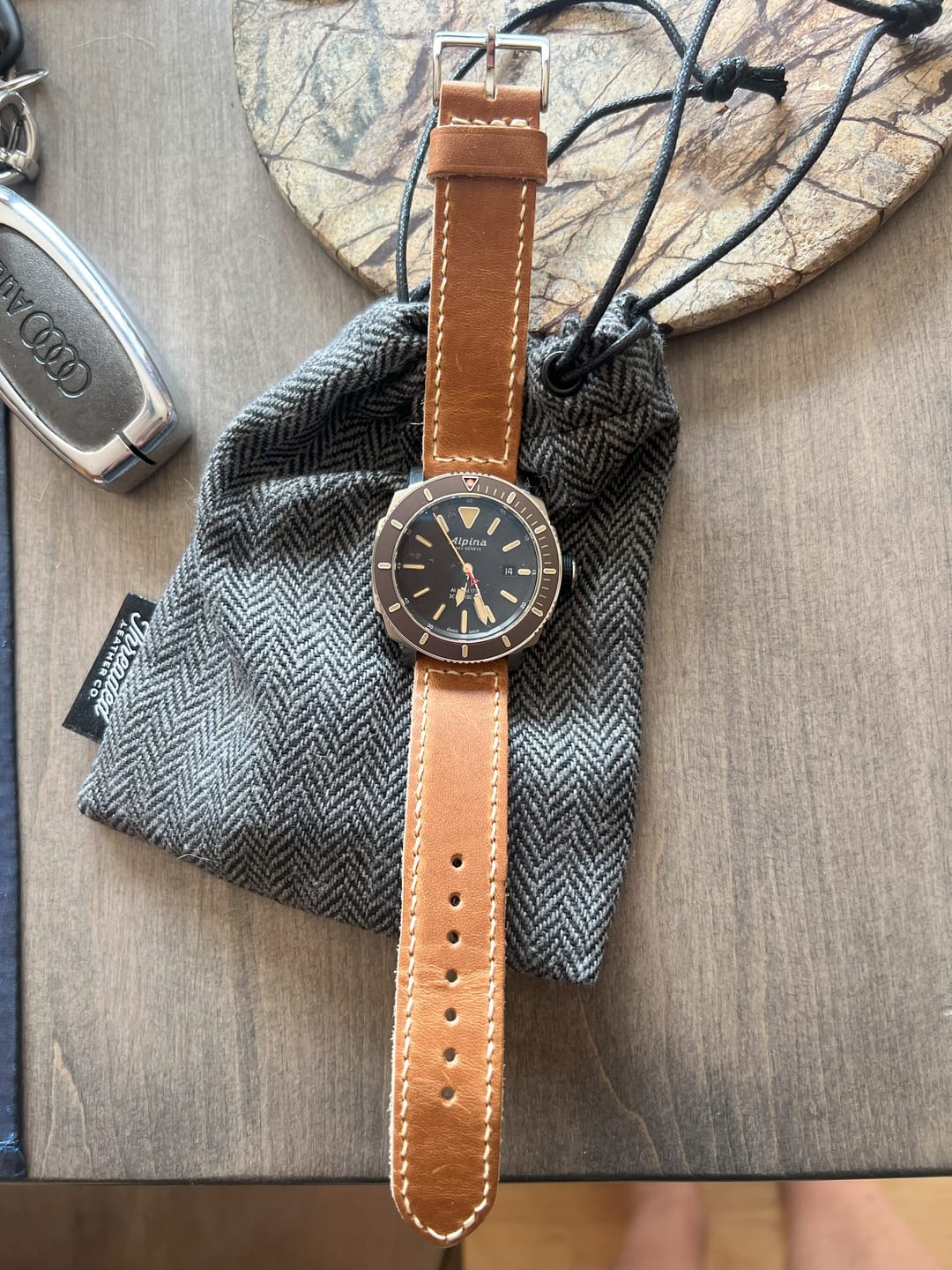 Customer photo review of Horween Natural Dublin | Natural Thread