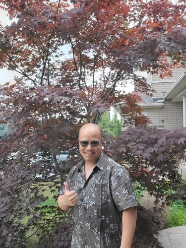 Customer photo review of Men's Retro Flower Print Vintage Floral Holiday Cotton Short Sleeve Shirt