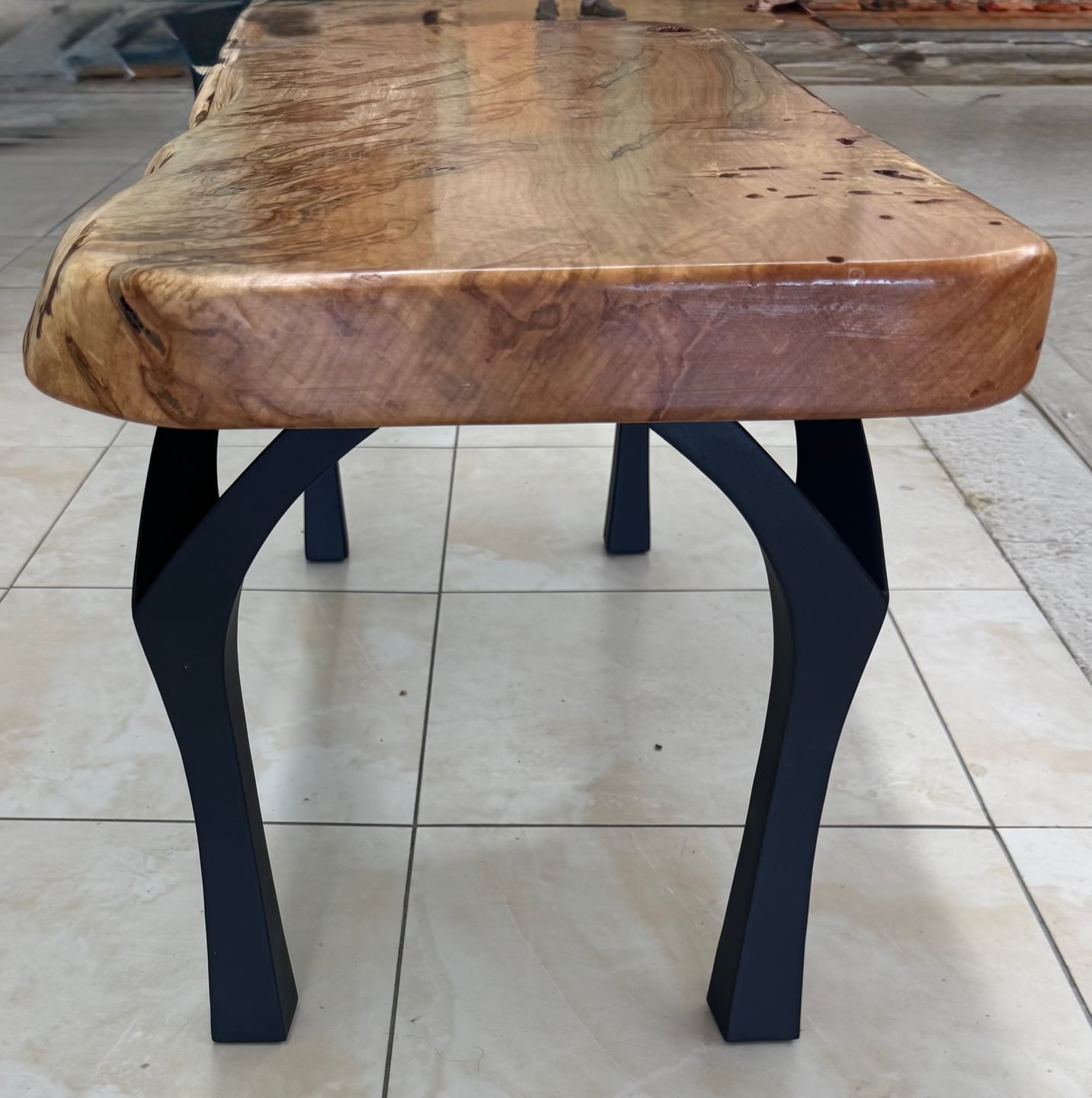 Customer photo review of Bench Legs 118 Faras 16H Modern Steel Furniture