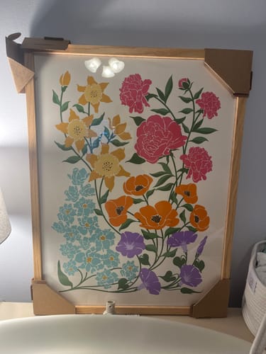 Customer photo review of 'In Bloom' Family Birth Flower Illustration